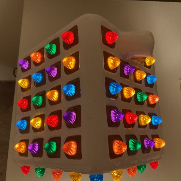 Lighted Ceramic Gingerbread House - Picture 6 of 8